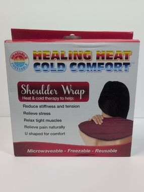 Healing Heat Cold Comfort Shoulder Wrap Freeze/Microwave NIB